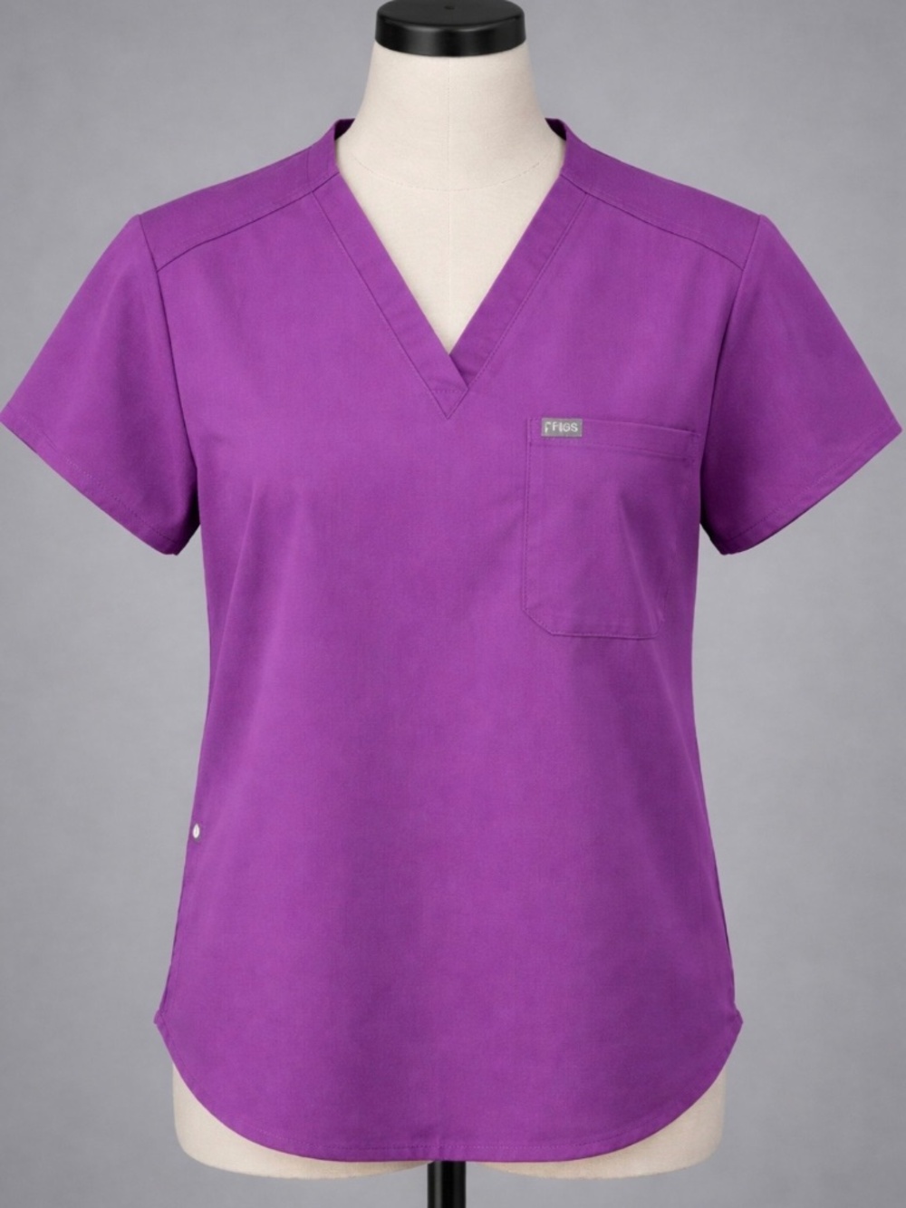 FIGS Technical Collection Purple Scrub Top Womens XL Medical Uniform Nurse